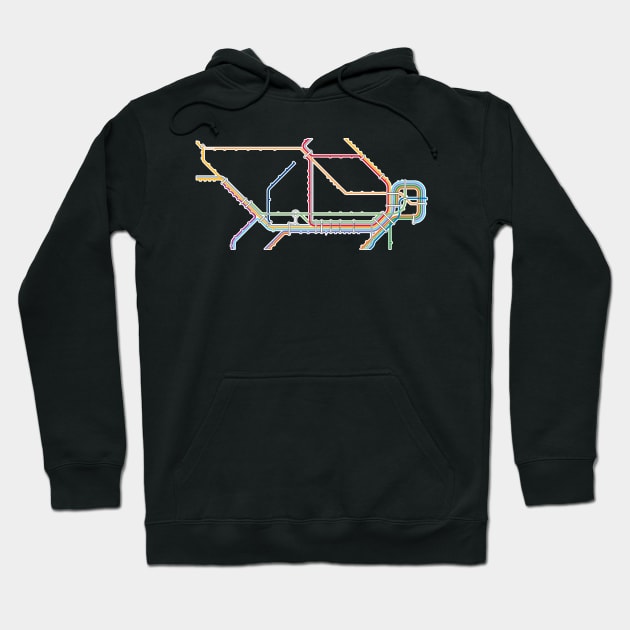 Sydney Rail Network Hoodie by Simontology